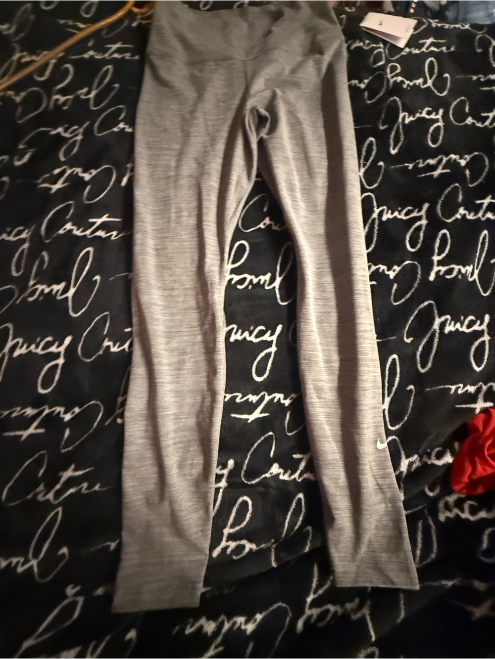 Nike Heather Gray Performance Leggings